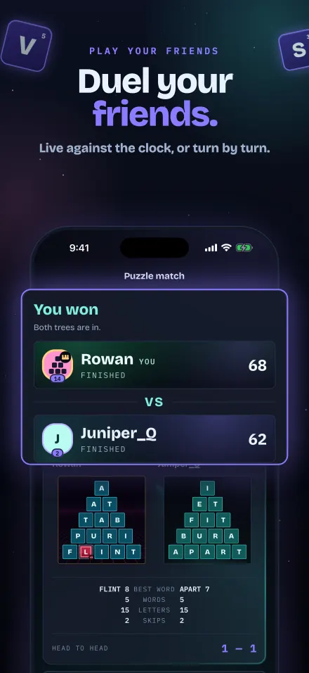 Screenshot: Duel your friends.
